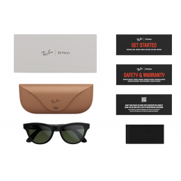 Умные очки Ray-Ban Meta* Skyler Gen 2 Shiny Black, Поляризационные линзы Polar Gradient Graphite (RW4014)